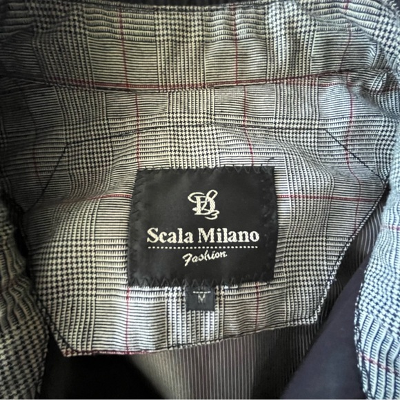Scala Milano Fashion Full Zipper Lightweight WindbreakerJacket Black Size Medium - Picture 4 of 9
